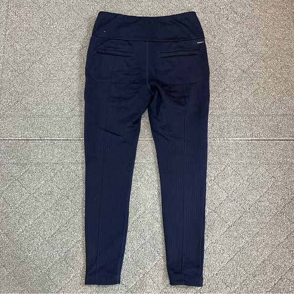 Mondetta Fleece Lined Jogger Pants Womens Size Medium Blue Striped Pockets - Picture 11 of 11